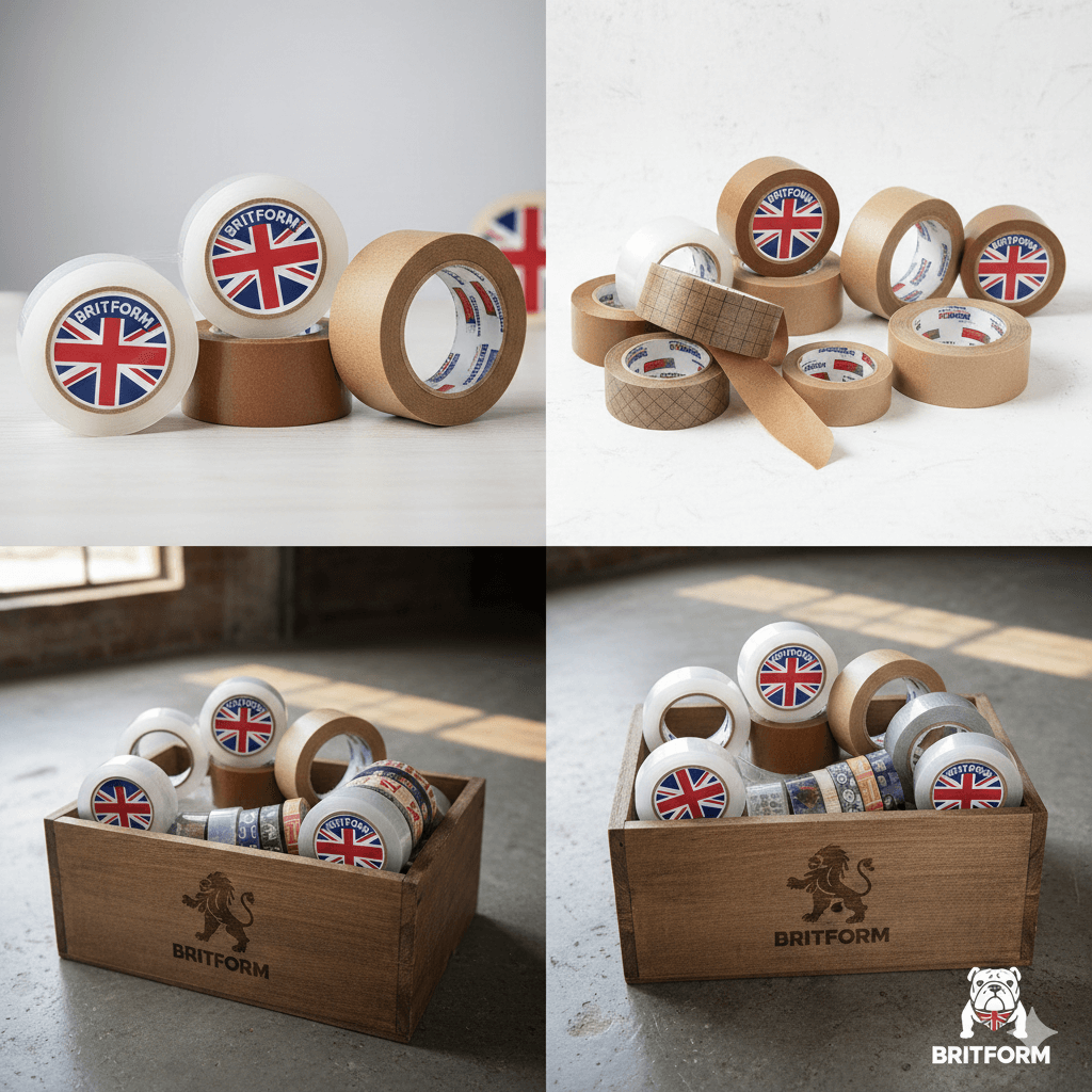 Industrial adhesive tape stack