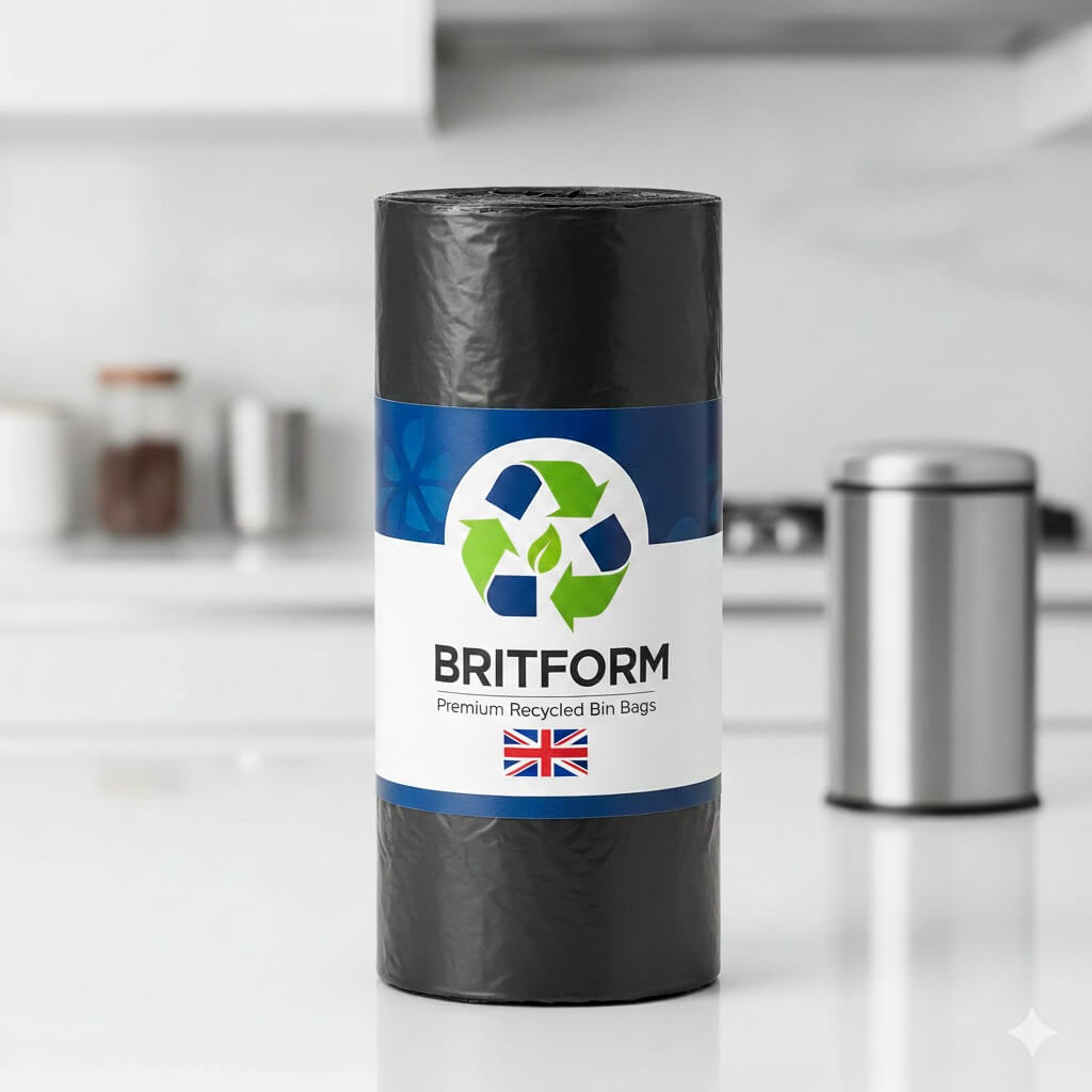 Roll of black refuse sacks