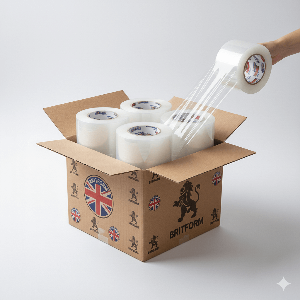 Clear pallet stretch wrap roll